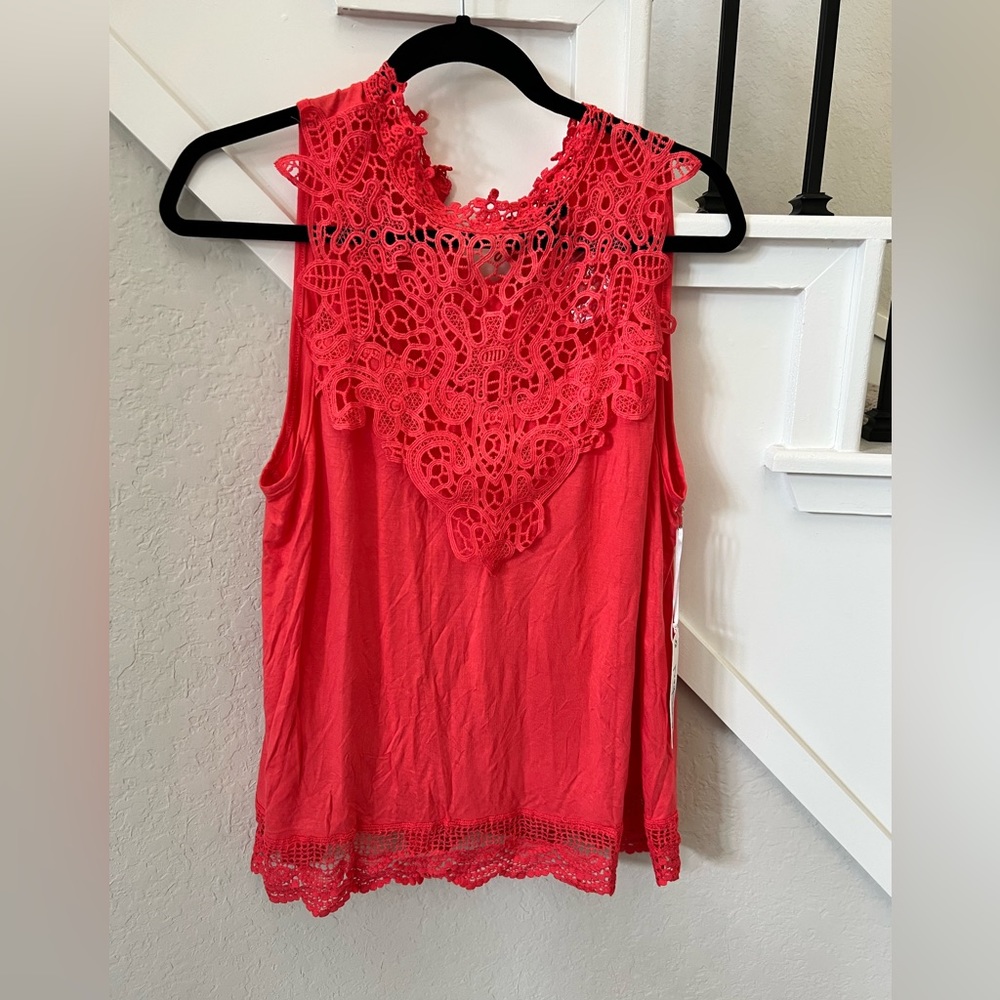 Racheal Lace Yoke Shirt - Size Large - Picture 2 of 4